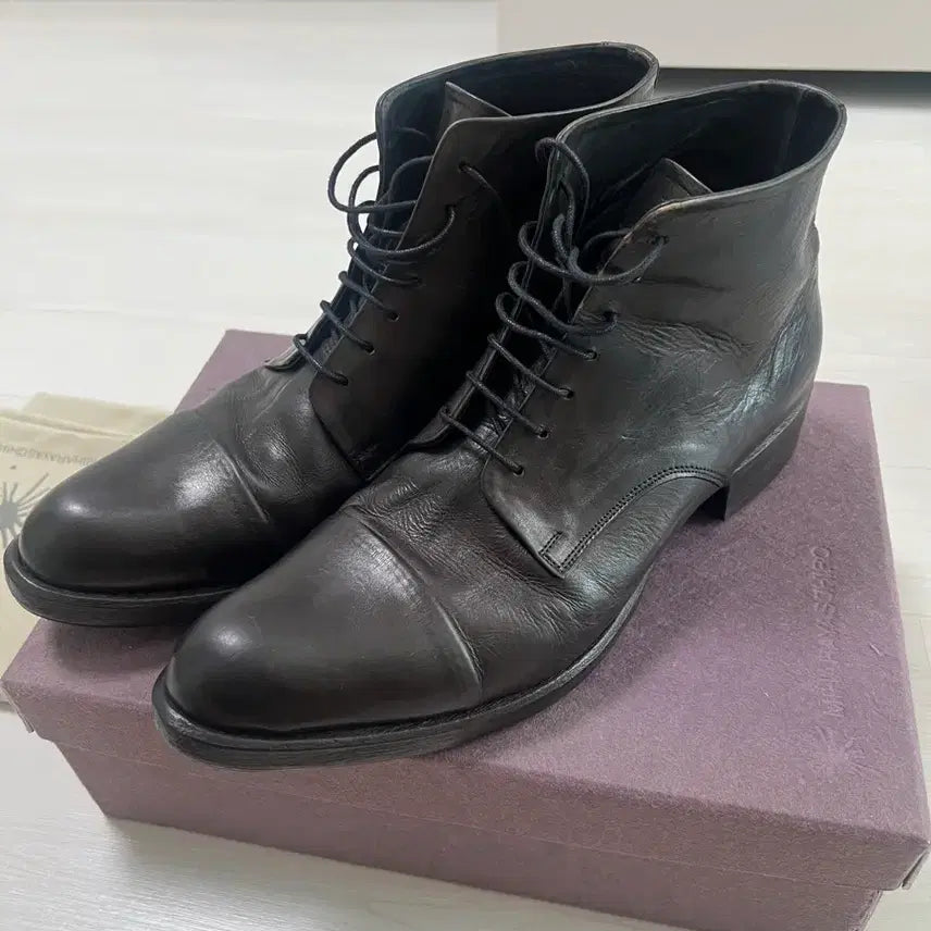 [BUNJANG] Mihara Yasuhiro Leather Walker Boots (Size 265) / 미하라야스히로 부츠 265사이즈 판매합니다