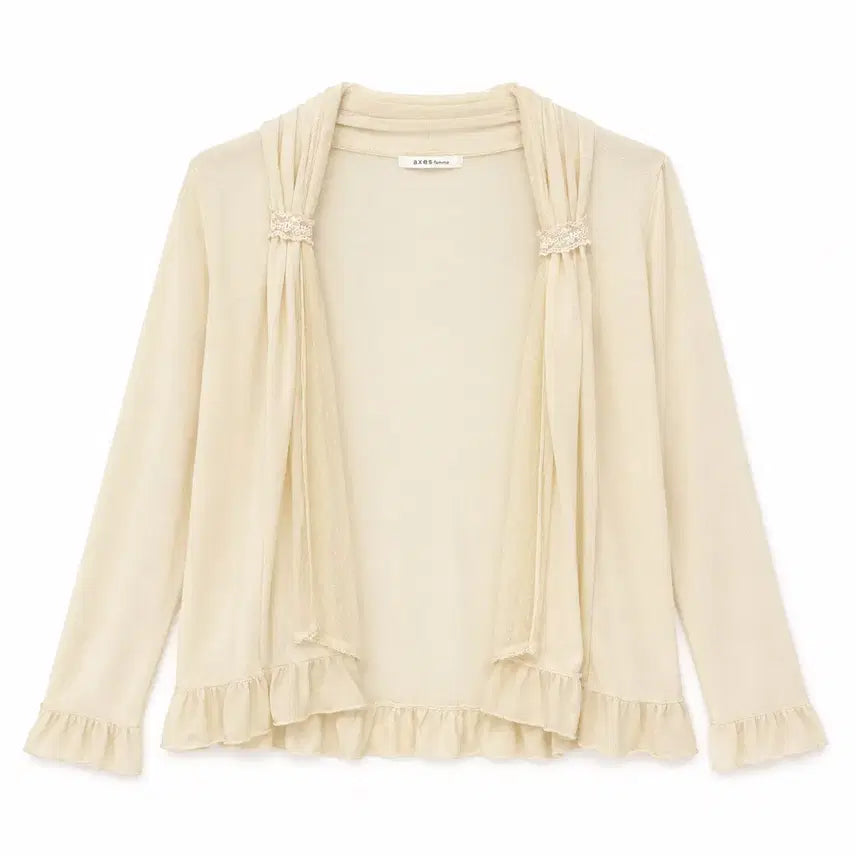 [BUNJANG] Axes Femme Lace Cardigan Ivory / axes femme 레이스 가디건 아이보리 엑시즈팜 엑팜 모리 페어리