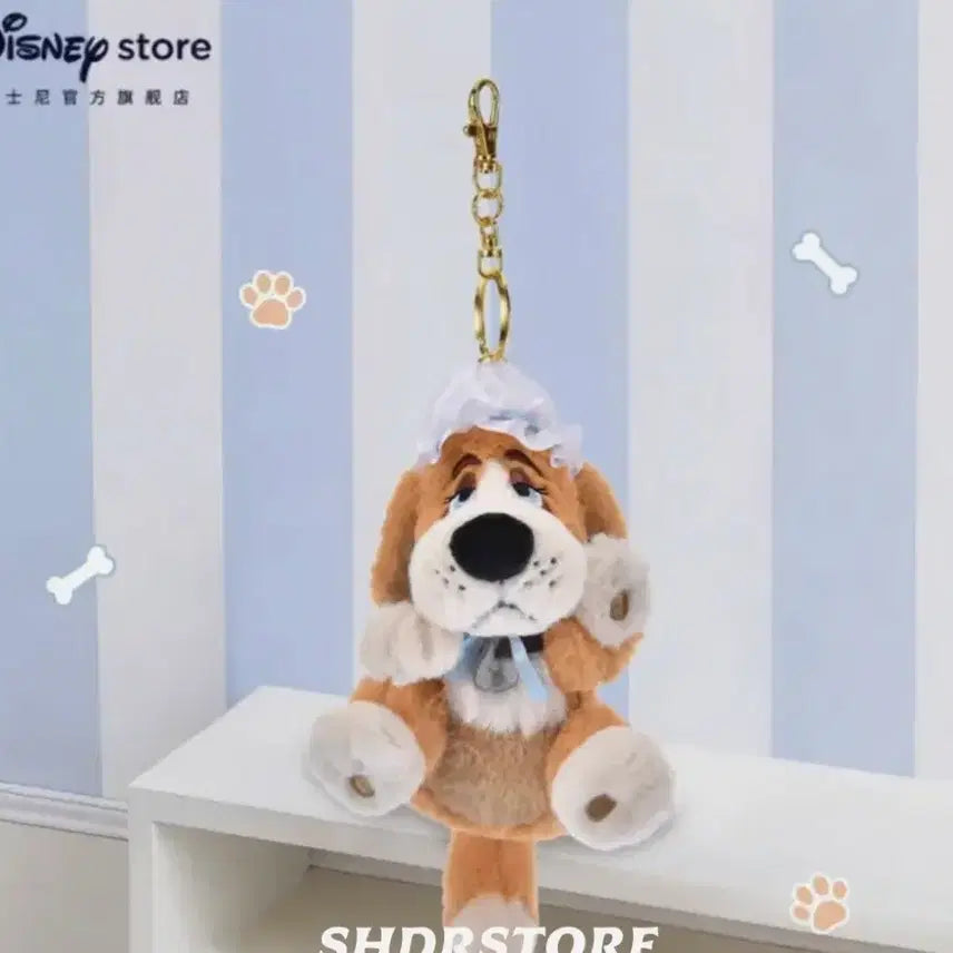 [BUNJANG] Disney Peter Pan Nana Dog Plush Keychain / 디즈니 피터팬 강아지 나나 인형 키링
