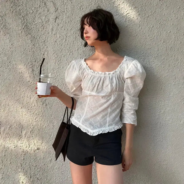 [BUNJANG] The Loir Loire Lace Blouse / 더릴 loire 레이스 블라우스