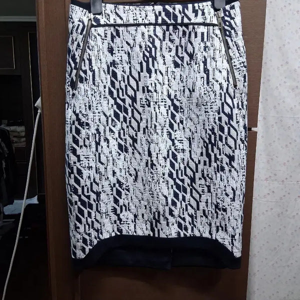 [BUNJANG] Michaa Patterned Pencil Skirt / it michaa 패턴 펜슬 스커트(67)