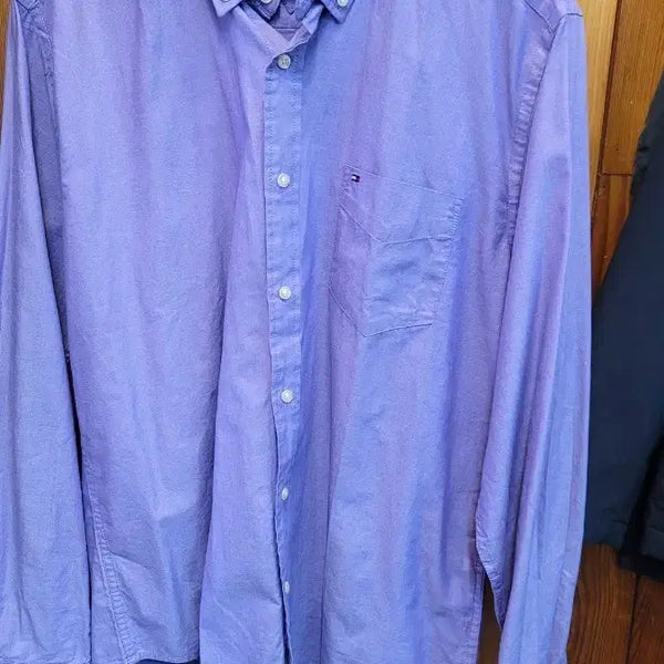 [BUNJANG] Tommy Hilfiger Men's Lavender Shirt / 타미힐피거 남성 셔츠