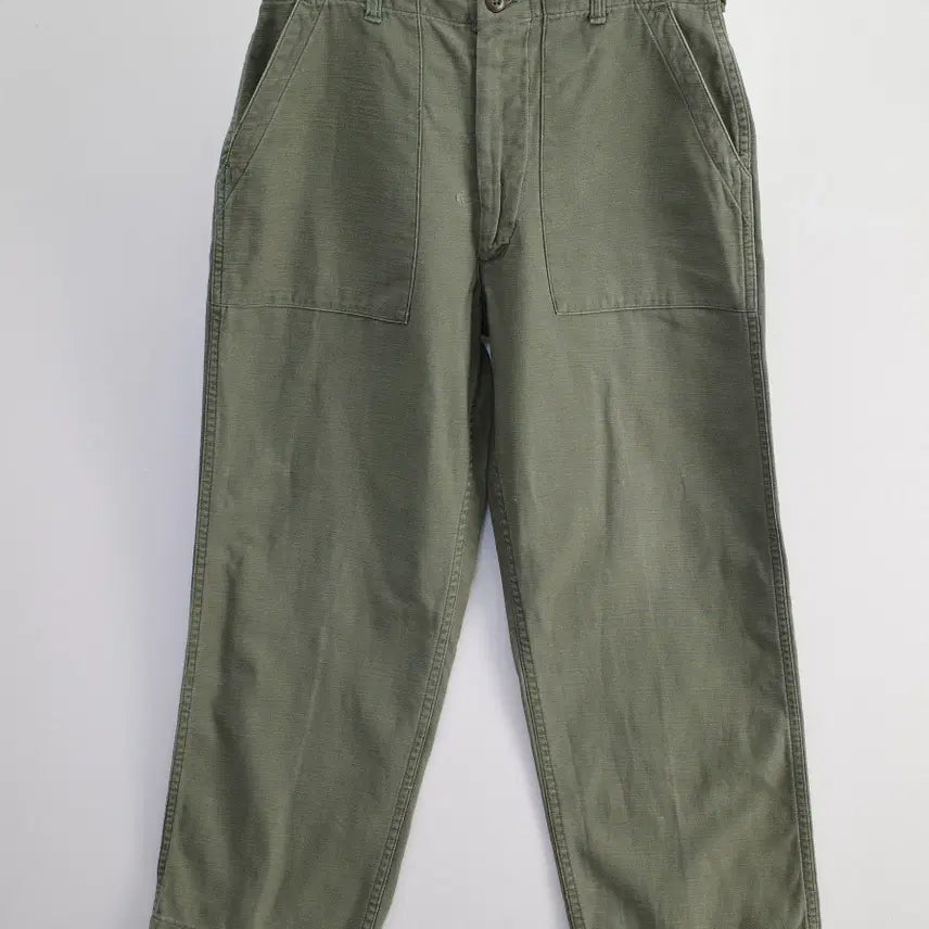 [BUNJANG] 1960s US Army OG-107 Fatigue Pants Conmatic Zipper / 60's us army og 107 / conmatic zipper