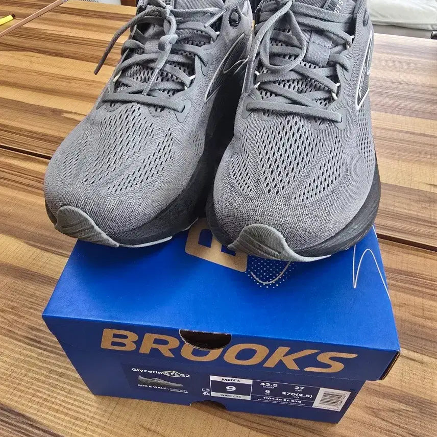 [BUNJANG] Brooks Glycerin GTS 22 Grey Running Shoes 270 / 브룩스 글리세린 GTS 22 회색 운동화 270