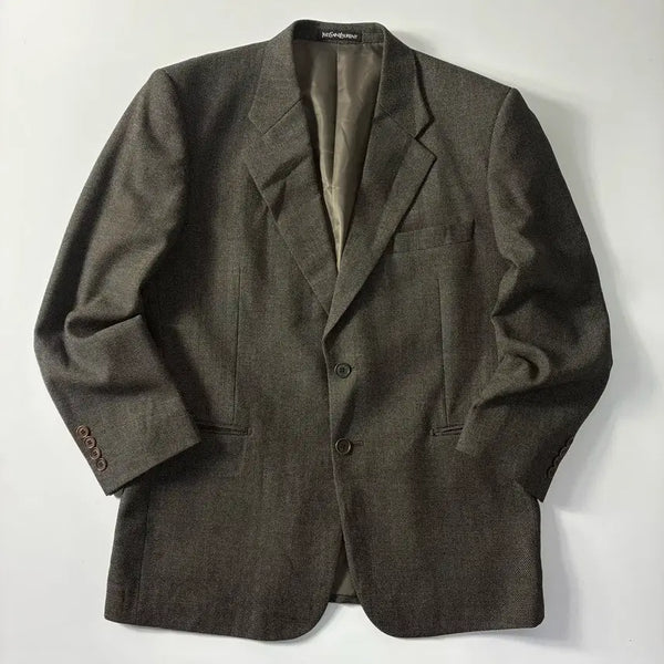 [BUNJANG] Saint Laurent Wool Pocket Blazer Brown / YSL  입생로랑 울 포켓 브라운 블레이져