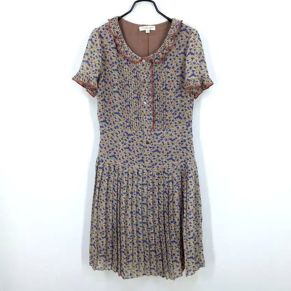 [BUNJANG] Thursday Island Floral Print Short Sleeve Dress Brown / 써스데이아일랜드 여름 잔꽃 반팔원피스 브라운 (HU45950)