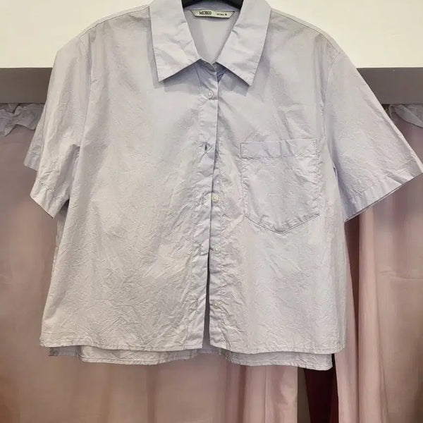 [BUNJANG] Mixxo Lavender Short Sleeve Shirt / 믹쏘 반팔 셔츠 라벤더
