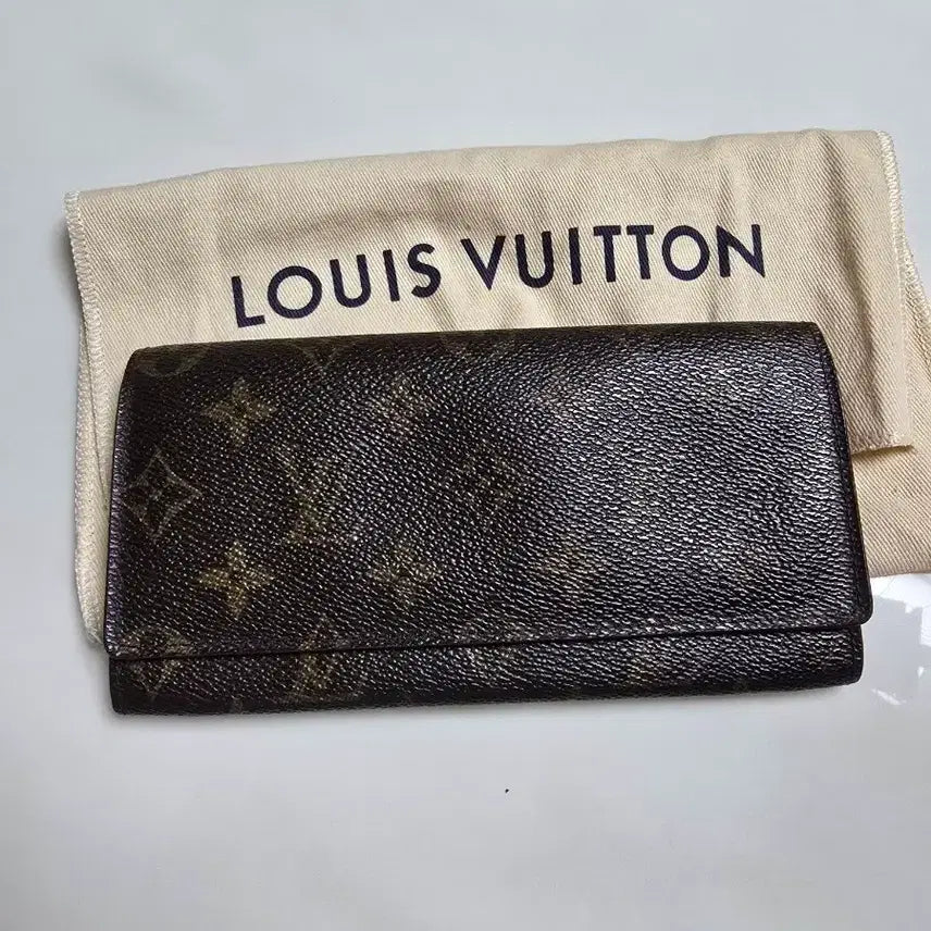 [BUNJANG] Louis Vuitton Monogram Long Wallet / (정품)루이비통 모노그램 장지갑 많은양의 현금수납[골프 라운딩 유용]