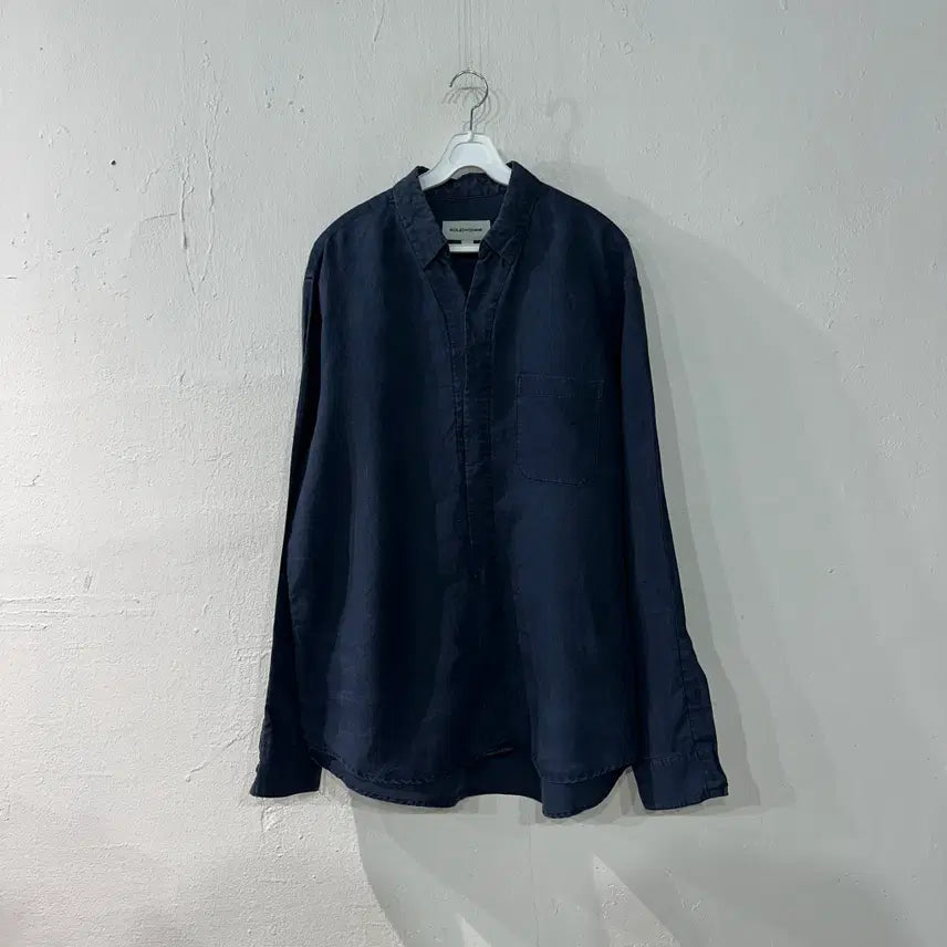 [BUNJANG] Solid Homme Linen Shirt Size 105 / 솔리드옴므 린넨 셔츠 105