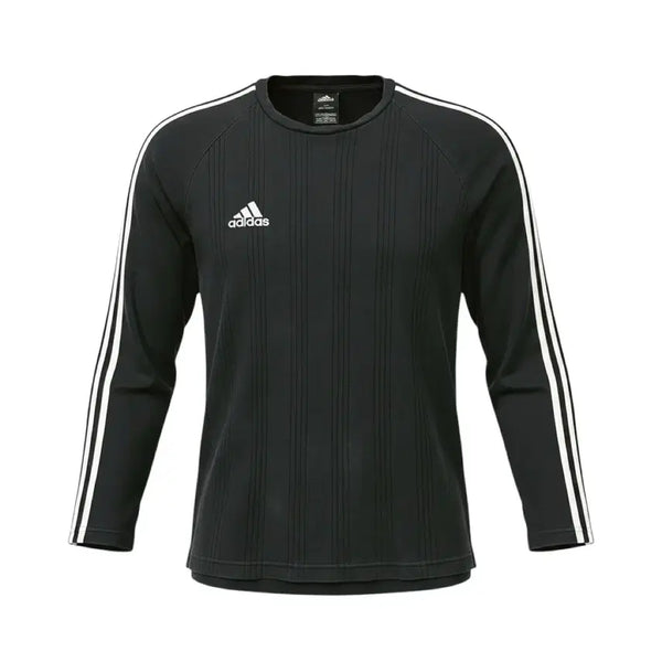 [BUNJANG] Adidas Striped Black Long Sleeve T-Shirt / (만원 빈티지) 아디다스 스트라이프 블랙 롱슬리브