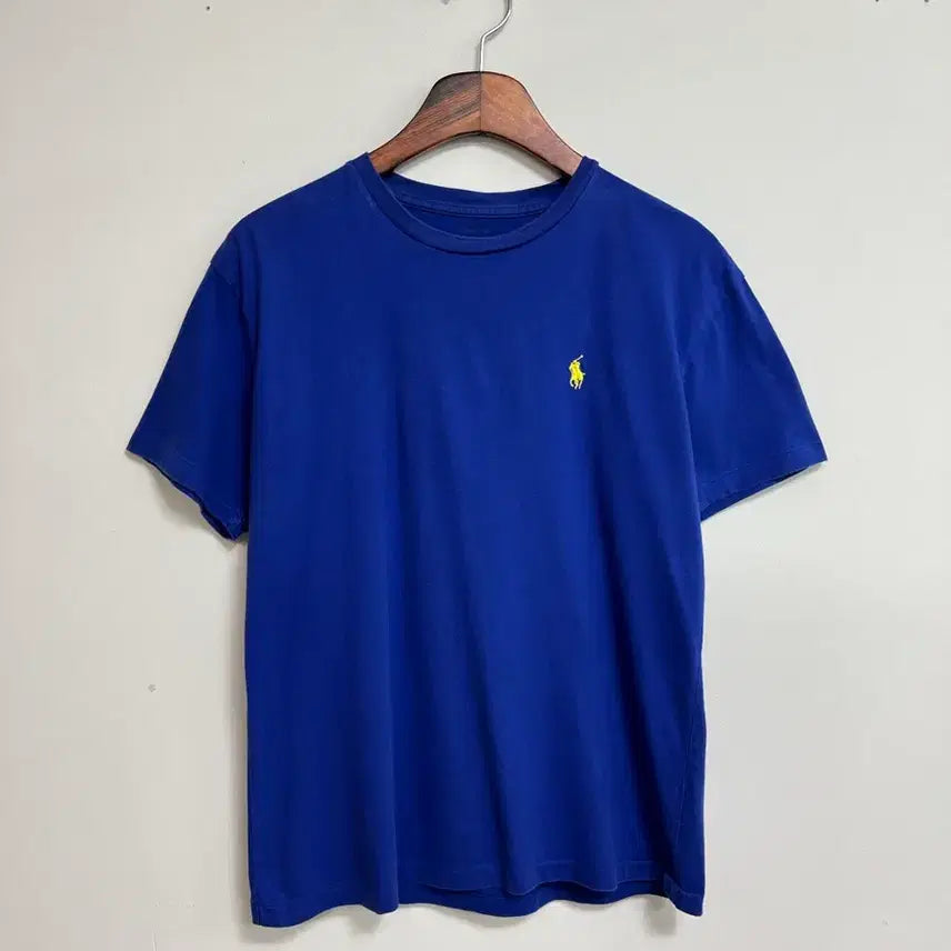[BUNJANG] Polo Ralph Lauren Blue Logo Embroidered Short Sleeve T-Shirt Size M / 폴로 랄프로렌 반팔티 블루