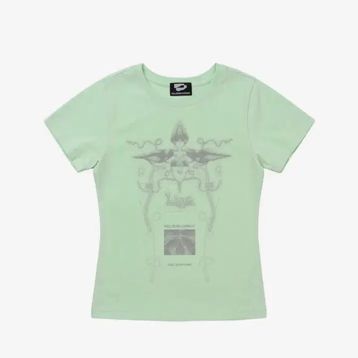 [BUNJANG] Wellbeing Express Short Sleeve Mint T-Shirt / 웰빙익스프레스 반팔 민트색