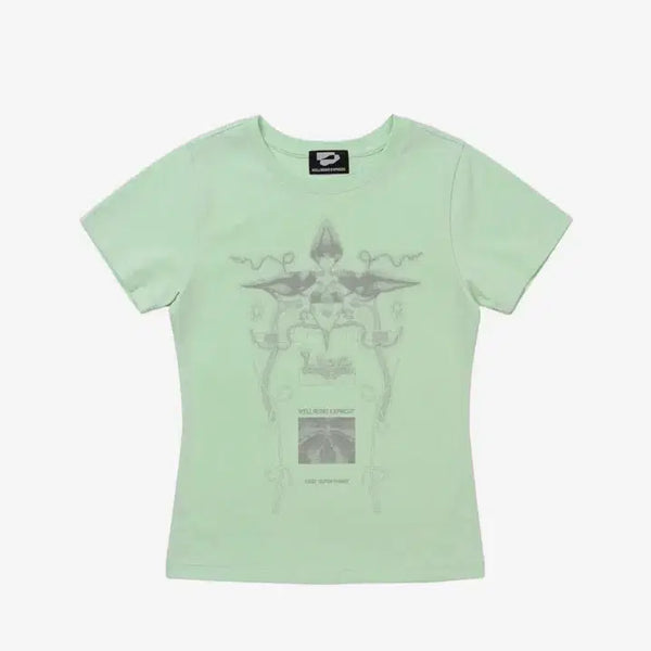 [BUNJANG] Wellbeing Express Short Sleeve Mint T-Shirt / 웰빙익스프레스 반팔 민트색