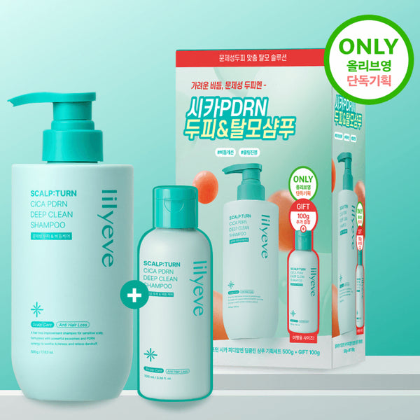 [BUNJANG] Lilyive Scalpton Cica PDRN Deep Clean Shampoo 500g + 100g Bonus / (새제품) 기획 추가증정100g 릴리이브 스칼프턴 시카 PDRN 딥클린 샴푸 500g