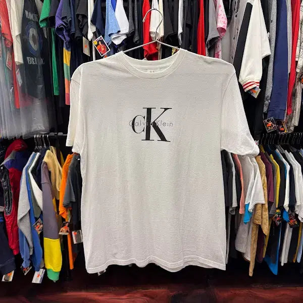 [BUNJANG] Vintage 2000s Calvin Klein CK Logo T-Shirt XL / 2000년대 빈티지 CK 로고 티셔츠