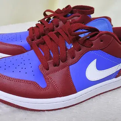 [BUNJANG] Nike Air Jordan 1 Low Deep Red Blue (245 Size) / 나이키 에어 조던1 로우 ' 딥 레드 블루 ' 245 사이즈