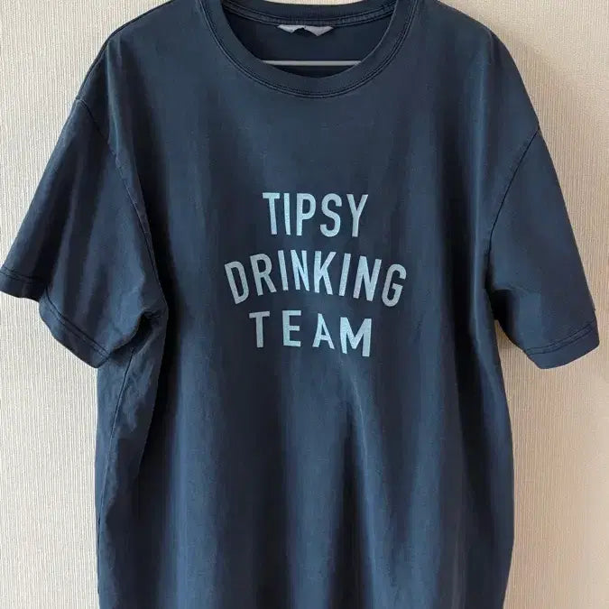 [BUNJANG] Union Blue Tipsy Drinking Team T-Shirt Navy L / 유니온블루 Tipsy Drinking Team 티서츠 네이비