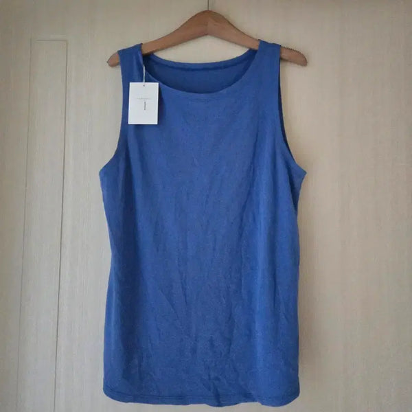 [BUNJANG] ANTIQUA Blue Sleeveless T-Shirt Regular / [ANTIQUA] 블루 민소매 티셔츠 레귤러