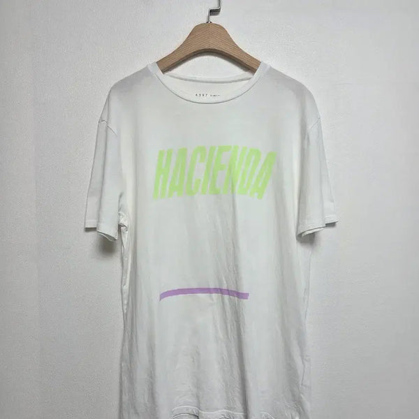 [BUNJANG] 6397 Lime Color Printing Short Sleeve T-Shirt White (S) / 6397 라임컬러 프린팅 반팔티 화이트(S) 260716_3