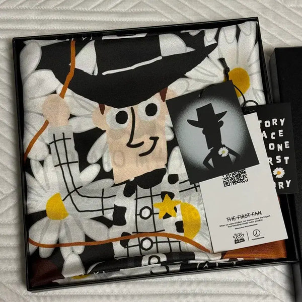 [BUNJANG] Toy Story x Peaceminusone Silk Scarf / [실크] 토이스토리 피스마이너스원 스카프