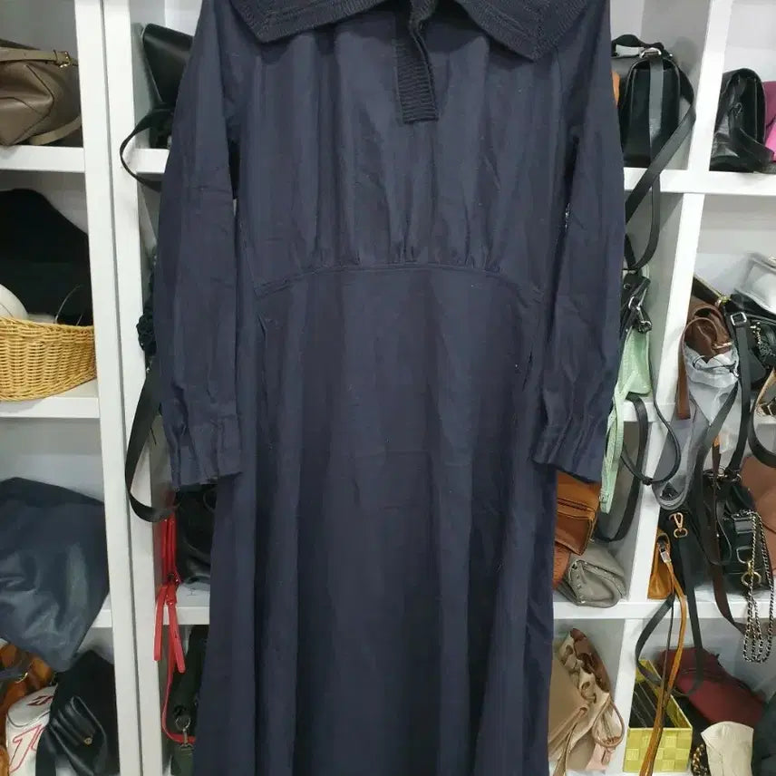 [BUNJANG] System Knit Collar Dress / 시스템 니트 카라 원피스 88