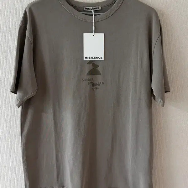 [BUNJANG] Insilence Faded Graphic T-Shirt Beige L / 인사일런스 페이디드 그래픽 티셔츠 베이지 L사이즈