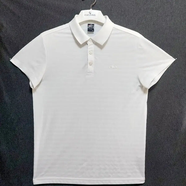 [BUNJANG] Fila Men's Functional Short Sleeve Polo T-Shirt Size 105 / 휠라 남성기능성반팔티105/반팔골프티 폴로티/