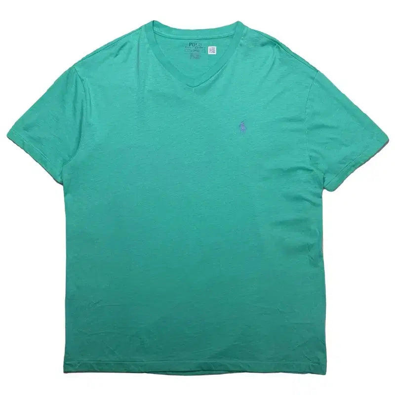 [BUNJANG] Ralph Lauren V-Neck Short Sleeve T-Shirt Mint M / RALPH LAUREN 브이넥 반팔 티셔츠 민트 M