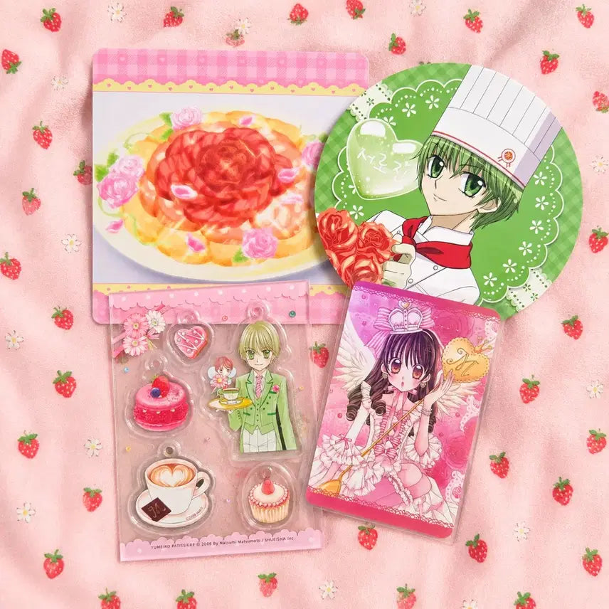 [BUNJANG] Dream-Confectionery Rosine DIY Keyring Bundle Set Strawberry Photocard / [일괄] 꿈빛파티시엘 꿈파 로진 DIY키링 특전 딸기 포토카드