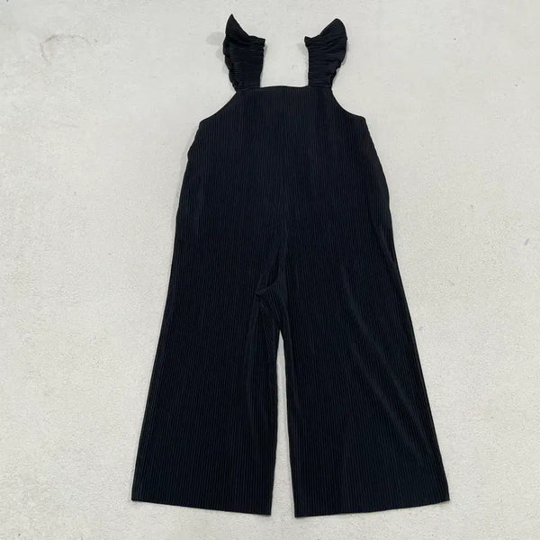 [BUNJANG] Frill Wide Pleats Jumpsuit / (실측확인) 프릴 와이드 플리츠 점프슈트 0715
