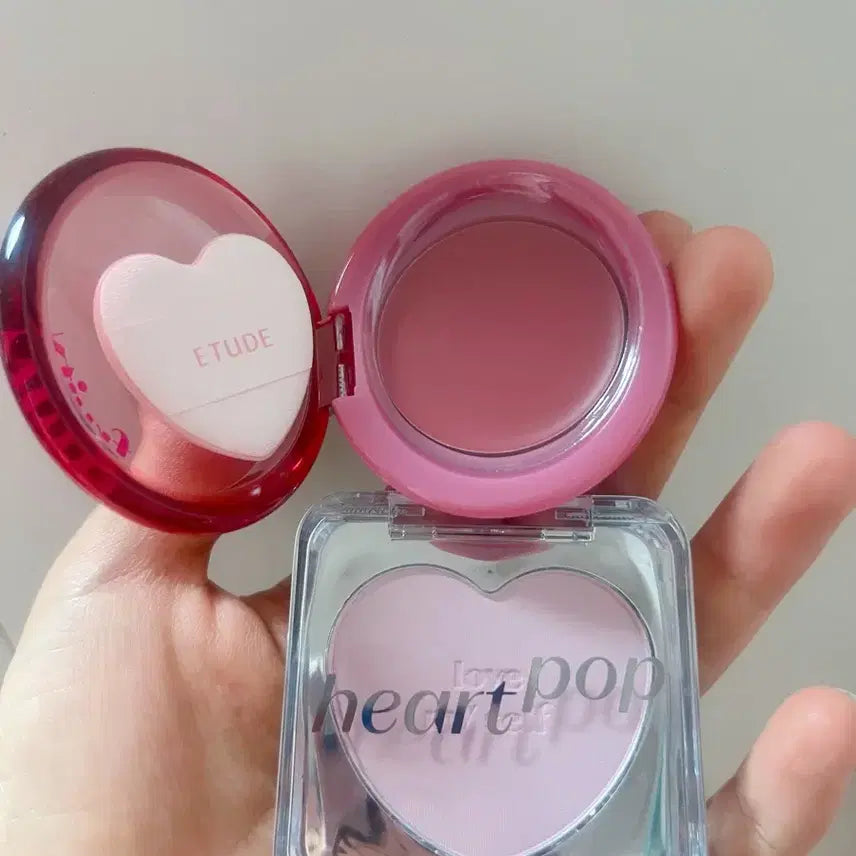 [BUNJANG] Etude House Heart Pop Blush & Fruity Lip & Cheek Blusher (2 Types) / 에뛰드 블러셔 2종