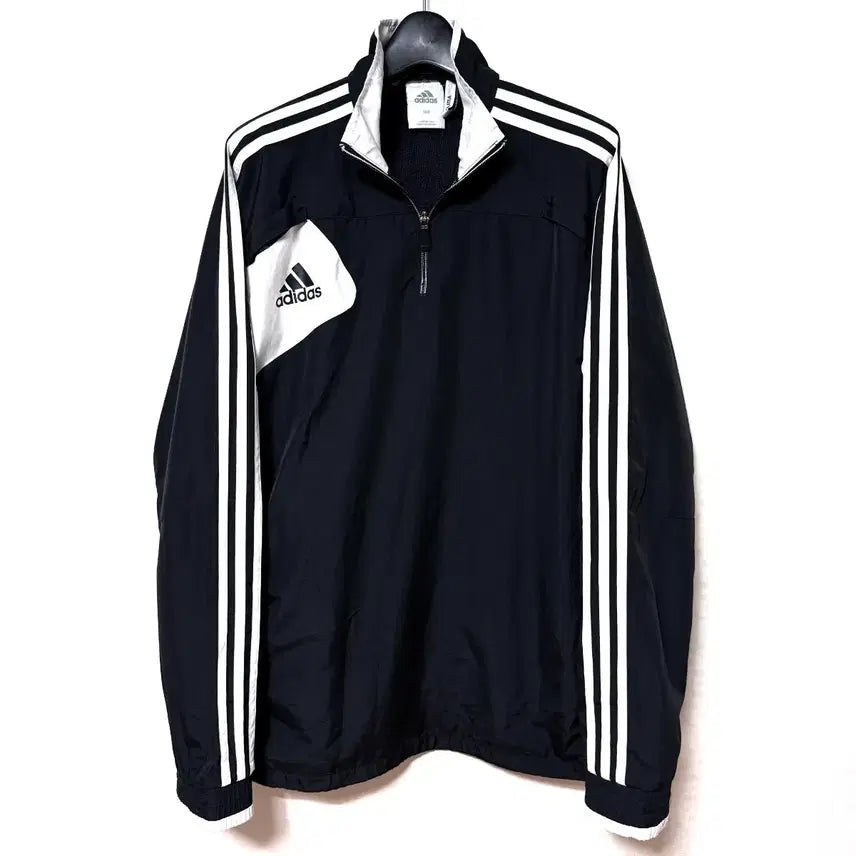 [BUNJANG] Adidas Three-Stripes Half-Zip Anorak Jacket / [L,100]아디다스 삼선 반집업 아노락 하프집업