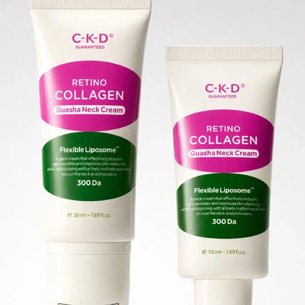 [BUNJANG] CKD Retino Collagen Low Molecular 300 Gua Sha Neck Wrinkle Cream 1+1 Set / CKD 레티노 콜라겐 저분자 300 괄사 목주름 크림 1+1