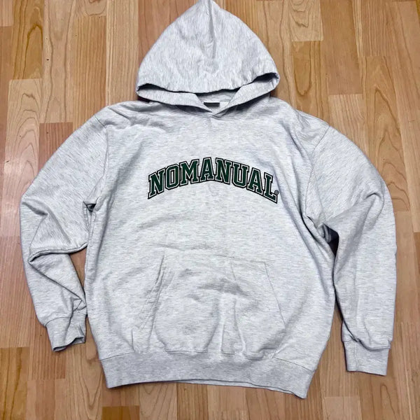[BUNJANG] No Manual Grey Oversized Hoodie / (S) 노메뉴얼 후드 그레이 오버사이즈