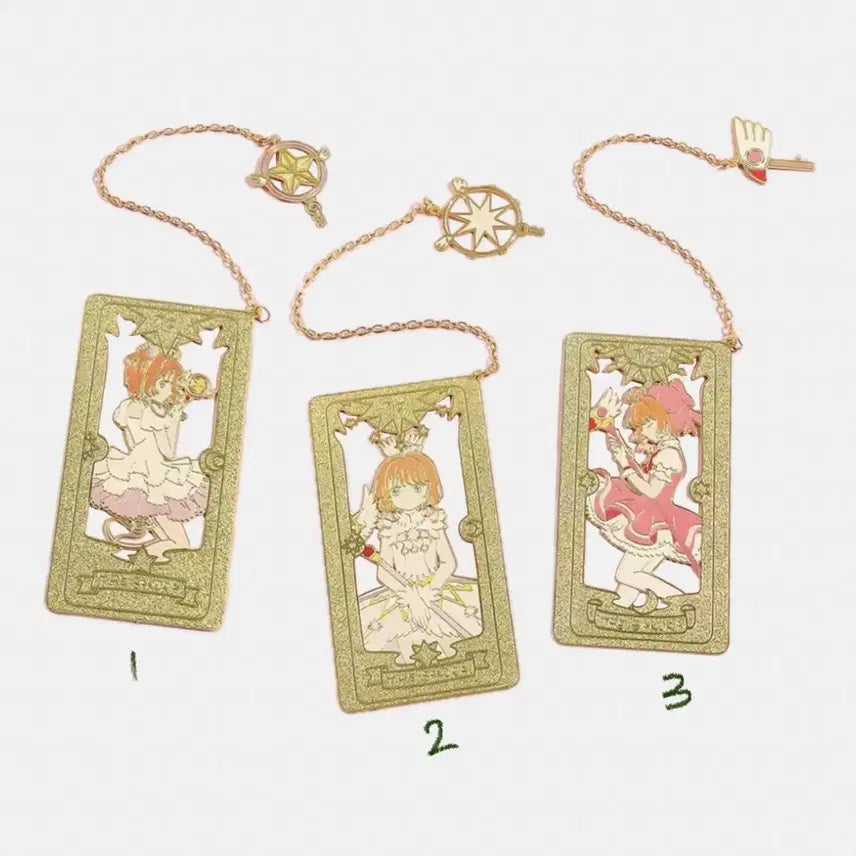 [BUNJANG] Cardcaptor Sakura Metal Bookmark Set / 카드캡터 체리 금속 북마크 3종