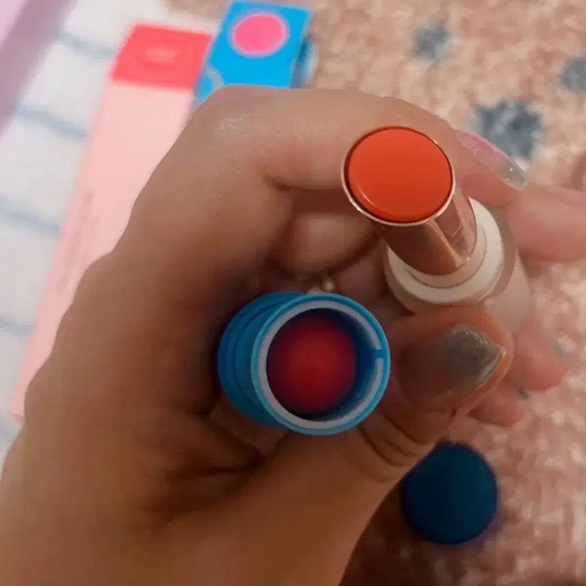 [BUNJANG] Tocobo Rosepetal & Age 20's Origin Coral Lip Balm Set / 토코보 ,에이지투웨니즈 립밤