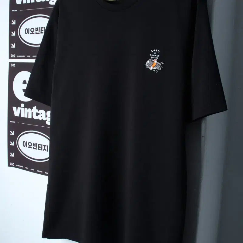 [BUNJANG] Project M Short Sleeve T-Shirt Functional Black Poly H35320 / (L-XL) 프로젝트엠 반팔 티셔츠 기능성 블랙 폴리-H35320