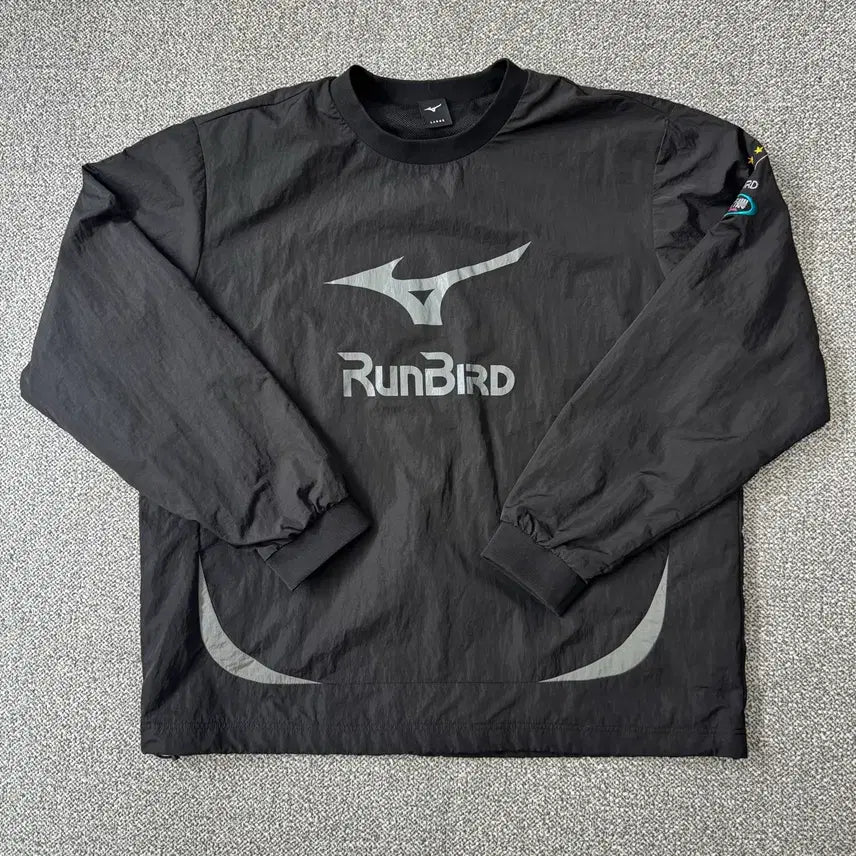 [BUNJANG] Mizuno Heritage Woven Sweatshirt Warm-up / 미즈노 헤리티지 우븐 맨투맨 웜업