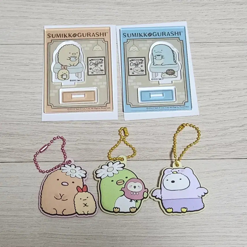[BUNJANG] Sumikko Gurashi Acrylic Stand & Jelly Charm Bundle Set / 스밋코구라시 아크릴 스탠드, 키링 일괄