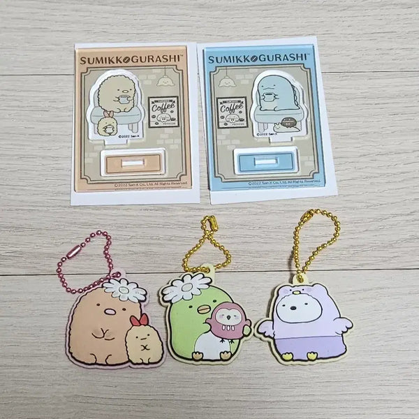 [BUNJANG] Sumikko Gurashi Acrylic Stand & Jelly Charm Bundle Set / 스밋코구라시 아크릴 스탠드, 키링 일괄