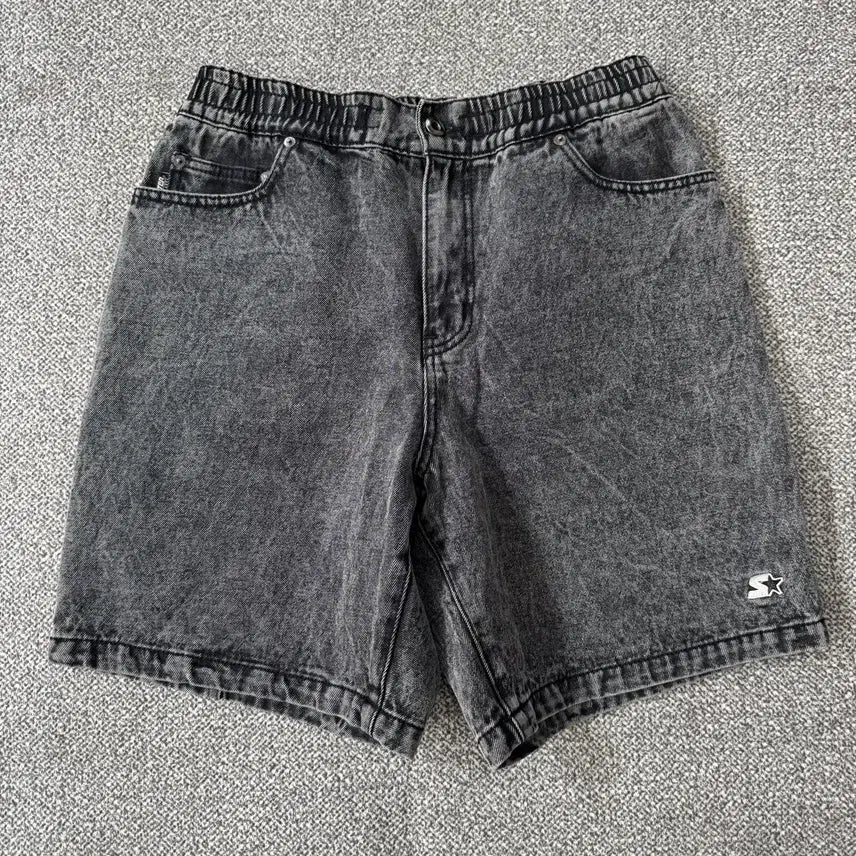 [BUNJANG] Starter Black Denim Shorts / 스타터 흑청 반바지