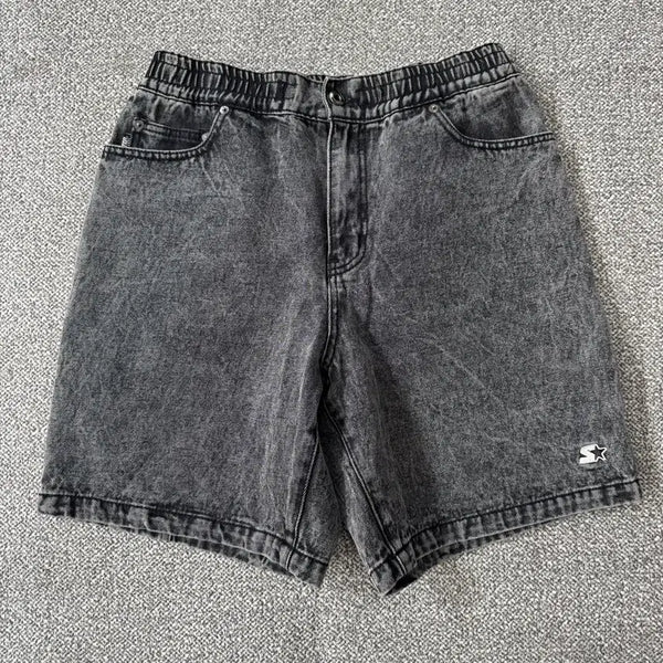 [BUNJANG] Starter Black Denim Shorts / 스타터 흑청 반바지