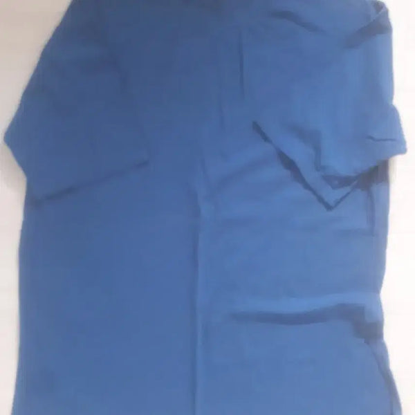 [BUNJANG] Plain Short Sleeve T-Shirt - Blue / 무지 반팔 티셔츠 블루 외~