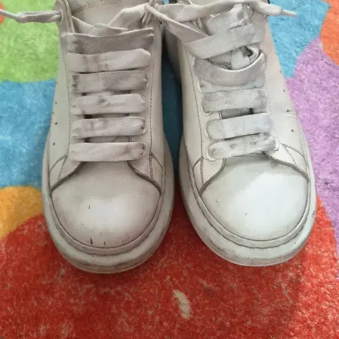 [BUNJANG] Alexander McQueen Oversized Sole Sneakers White / 알렉산더 맥퀸 오버솔 스니커즈 화이트