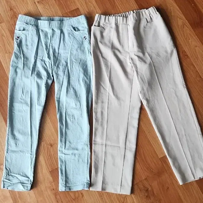 [BUNJANG] Women's Denim Jeans (Light Wash/Beige) / 여성 바지 연청/베이지