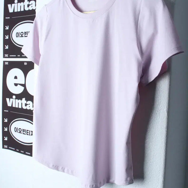 [BUNJANG] Skullpig Basic Functional Short Sleeve T-Shirt Pink / W(M) 스컬피그 반팔 티셔츠 기능성 무지 연핑크 운동-H35331