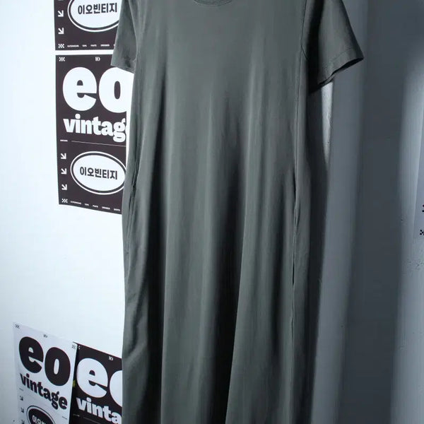 [BUNJANG] Uniqlo U-Line Half-Sleeve Dress / W(M-L) 유니클로 반팔 티셔츠 원피스 드레스 U라인 롱-H35332