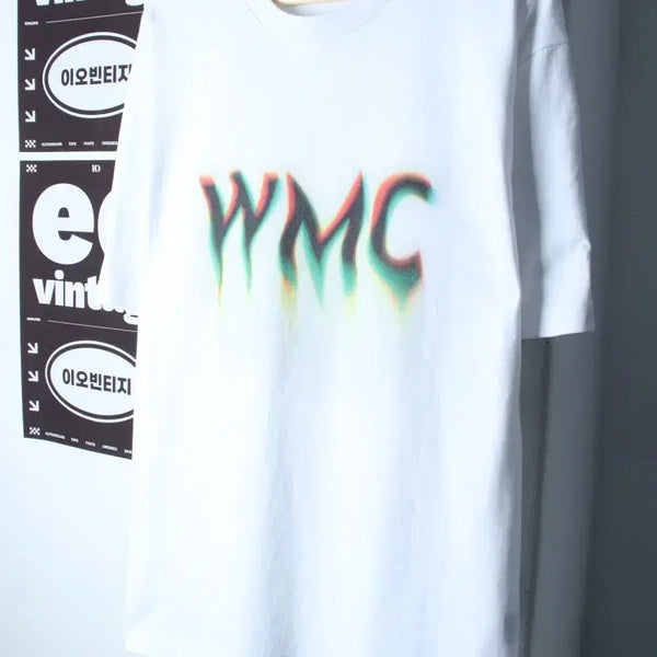 [BUNJANG] WMC Graphic Big Logo T-Shirt White (L-2XL) / (L-2XL) 더블유엠씨 반팔 티셔츠 그래픽 빅로고 화이트-H35339