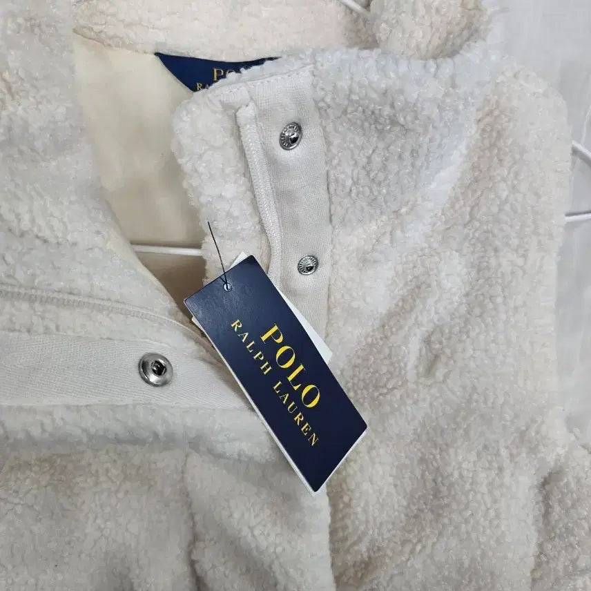 [BUNJANG] Polo Ralph Lauren Fleece Jacket Ivory / 폴로 랄프로렌 플리스 재킷 아이보리