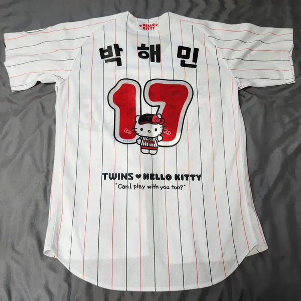 [BUNJANG] LG Twins Park Hae-min Hello Kitty Collaboration Jersey (Size 90) / (90) LG트윈스 박해민 헬로키티 유니폼